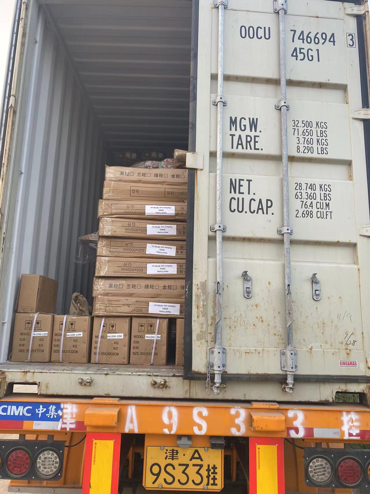 Loading for hand pallet truck